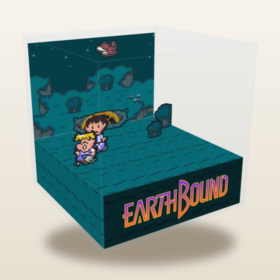 EarthBound cube diorama