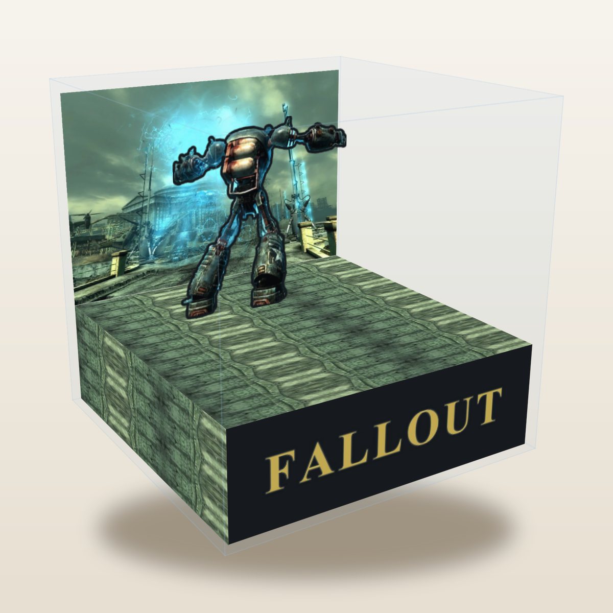 Fallout cube diorama, Liberty Prime