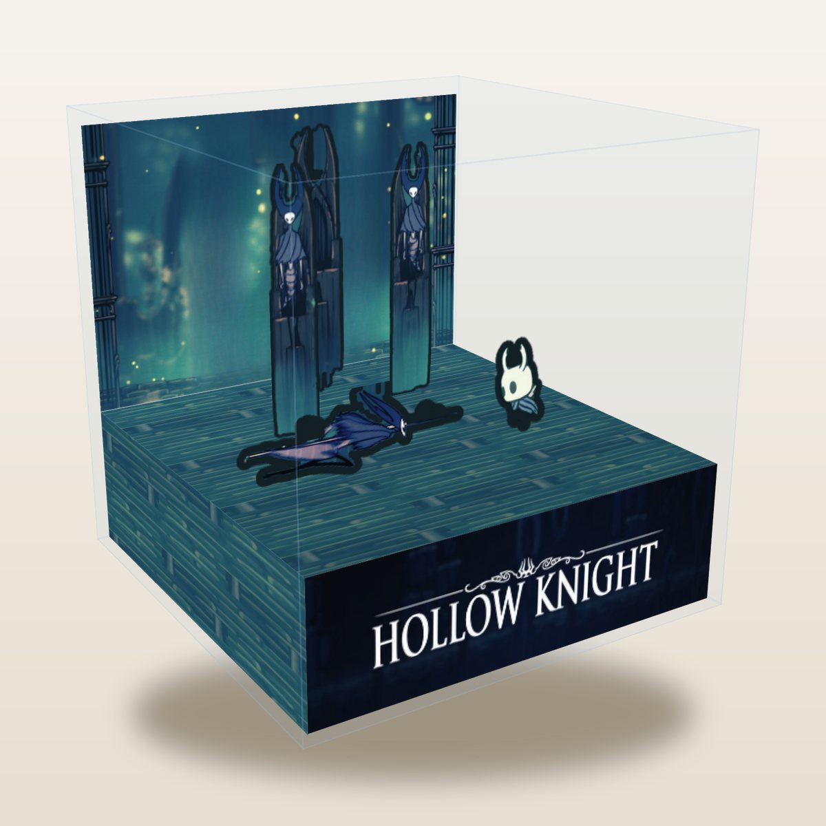 Hollow Knight cube diorama, The Mantis Lords