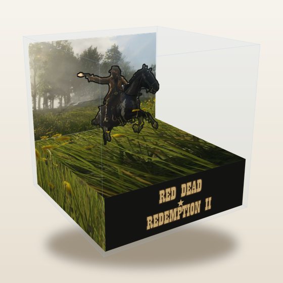 Red Dead Redemption 2 cube diorama