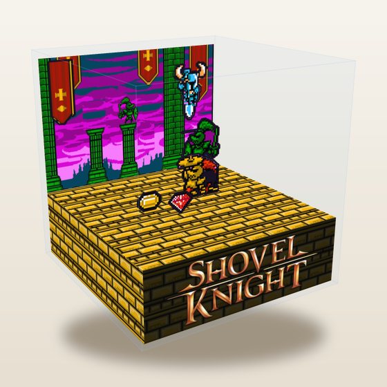 Shovel Knight cube diorama