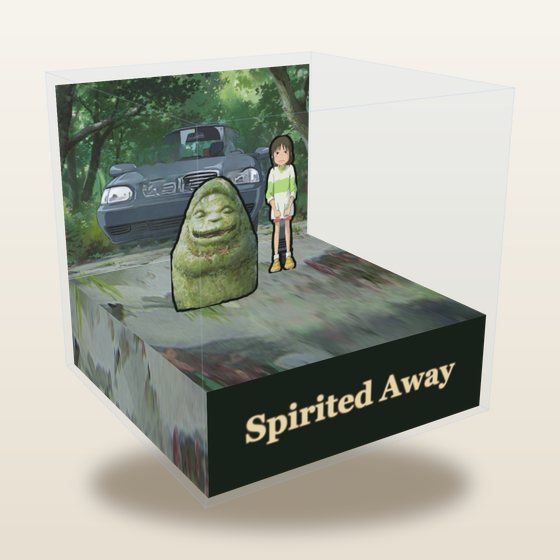 Spirited Away cube diorama
