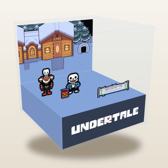 Undertale cube diorama
